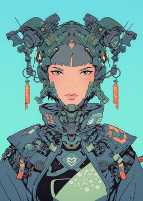 Cyberpunk Female Character