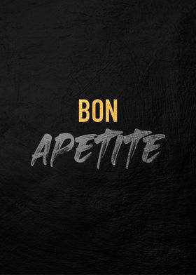 Bon Appetit Text Art