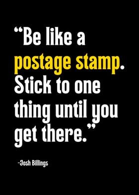 Postage Stamp Motivation Quote