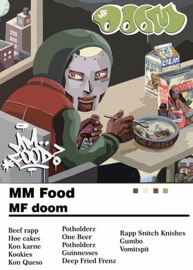 MF DOOM Food Illustration