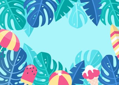 Summer Tropical Background