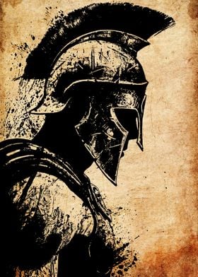 Spartan Warrior Silhouette