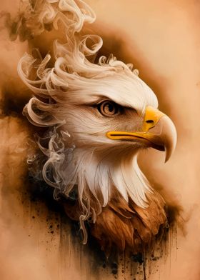 Eagle in Smoke