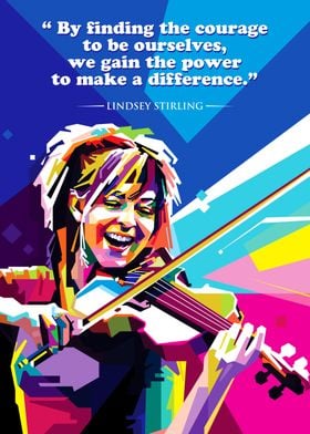 Lindsey Stirling PopArt Quote