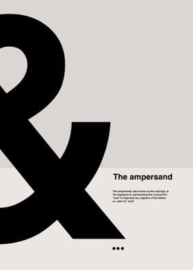 Ampersand Typography Poster