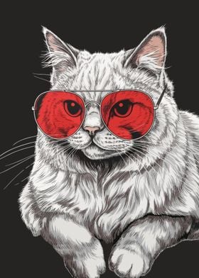 Cool Cat in Sunglasses