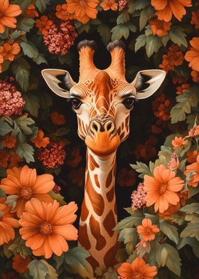 Giraffe in Bloom