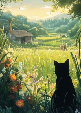 Cat in a Field