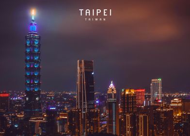 Taipei Skyline Night