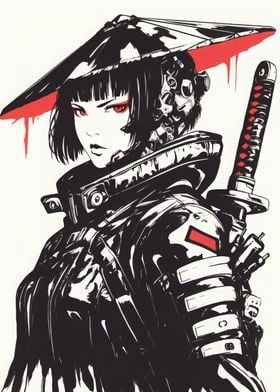 Cyberpunk Samurai Girl