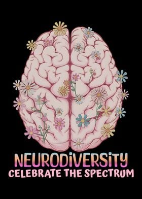 Neurodiversity Brain Flowers