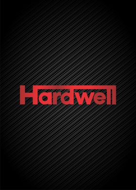 Hardwell Logo on Carbon Fiber