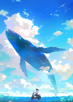 Blue Sky Anime Landscape