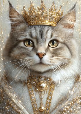 Royal Cat Portrait