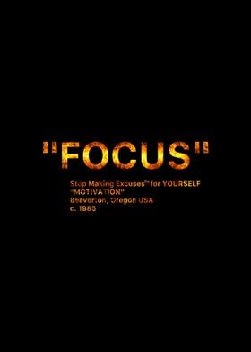 Focus Motivation Poster