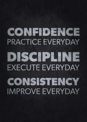 Confidence, Discipline, Consistency - Success Motivational