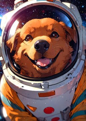 Space Dog Astronaut