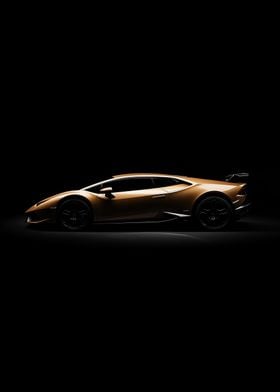 Gold Lamborghini Silhouette