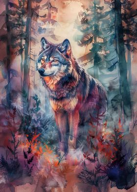 Wolf in the Forest