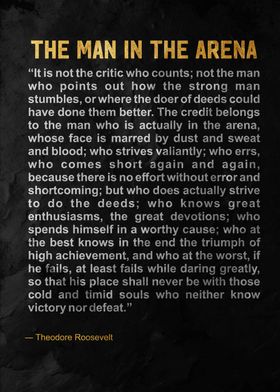 The Man in the Arena Quote