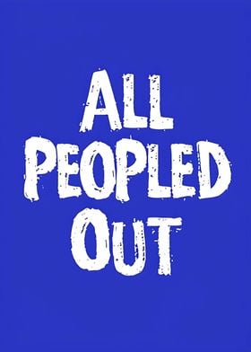 All People Out Text Art