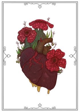 Floral Heart Illustration