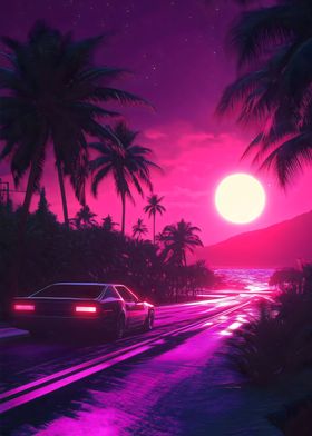 Retro Sunset Drive