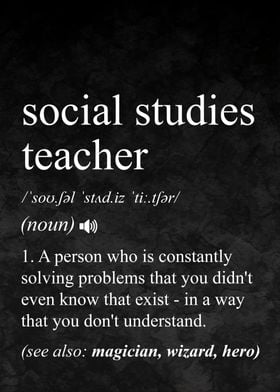 Social Studies Teacher Definition