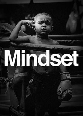 Mindset Inspirational Motivational Boxing Poster