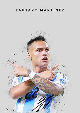 Lautaro Martinez Soccer Art