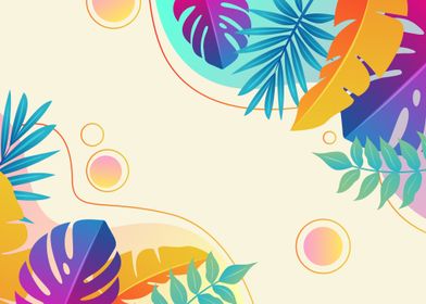 Tropical Leaf Background