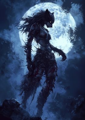 Howl of the Moonlit Huntress