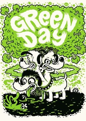 Green Day Dog Poster