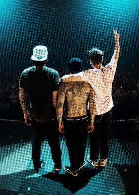 Blink 182 on stage