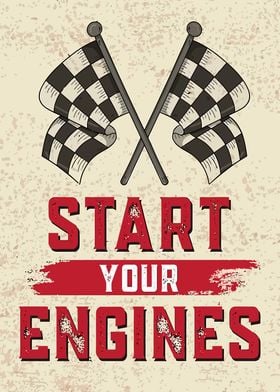 Start Your Engines Poster