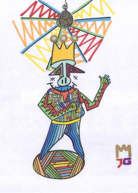 Colorful King Character