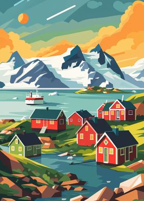 Greenland Village Landscape