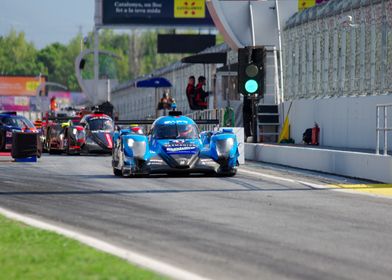 LMP3 Race Car on Track