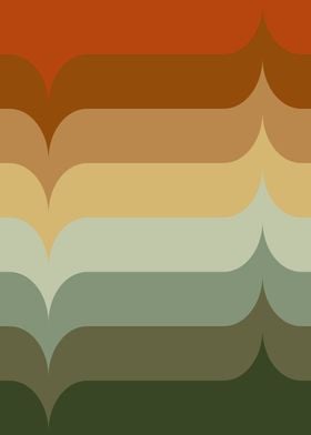 Abstract Geometric Color Gradient Pattern