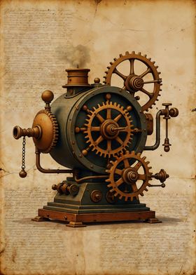 Vintage Steampunk Machine