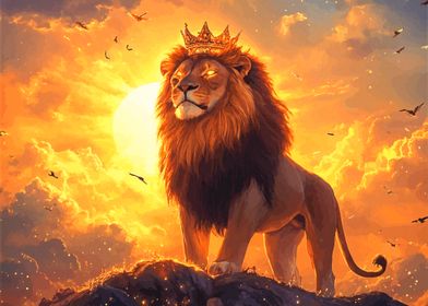 King Lion Sunset