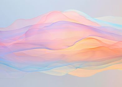 Abstract Pastel Waves