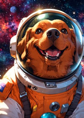 Space Dog Astronaut