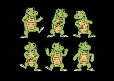 Dancing Crocodiles Kids Alligator Lover Men Crocodile