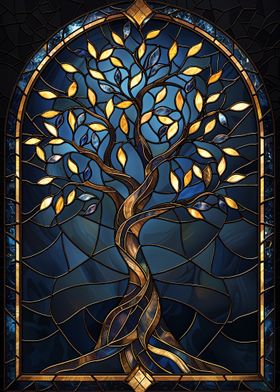 Stained Glass Tree