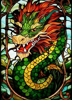 Stained Glass Dragon