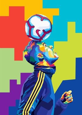 Cristiano Ronaldo Wpap Pop Art