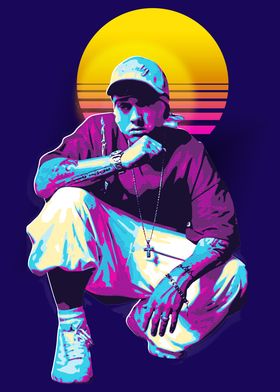 Eminem Retro Art