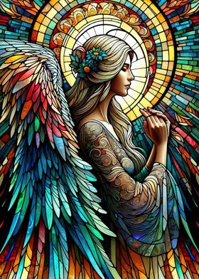 Stained Glass Angel