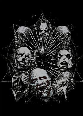 Metal Band Skull Masks